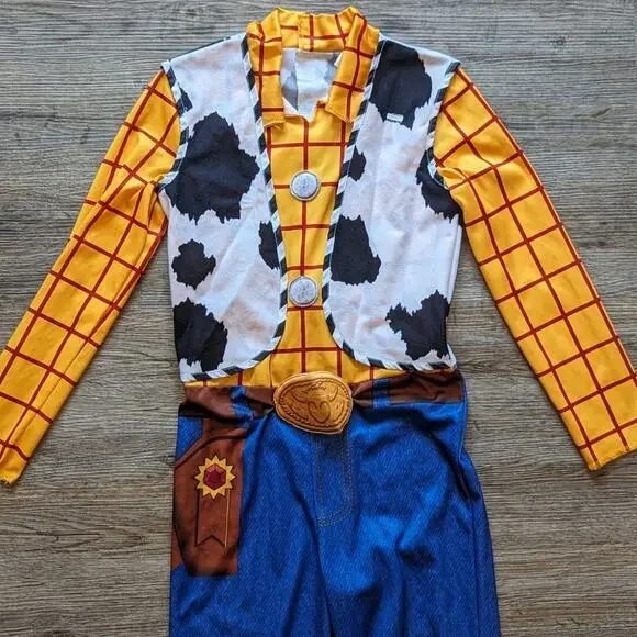 Disney Pixar Toy Story 4 Sherriff Woody Halloween Costume Size Small 4-6 - Picture 2 of 11